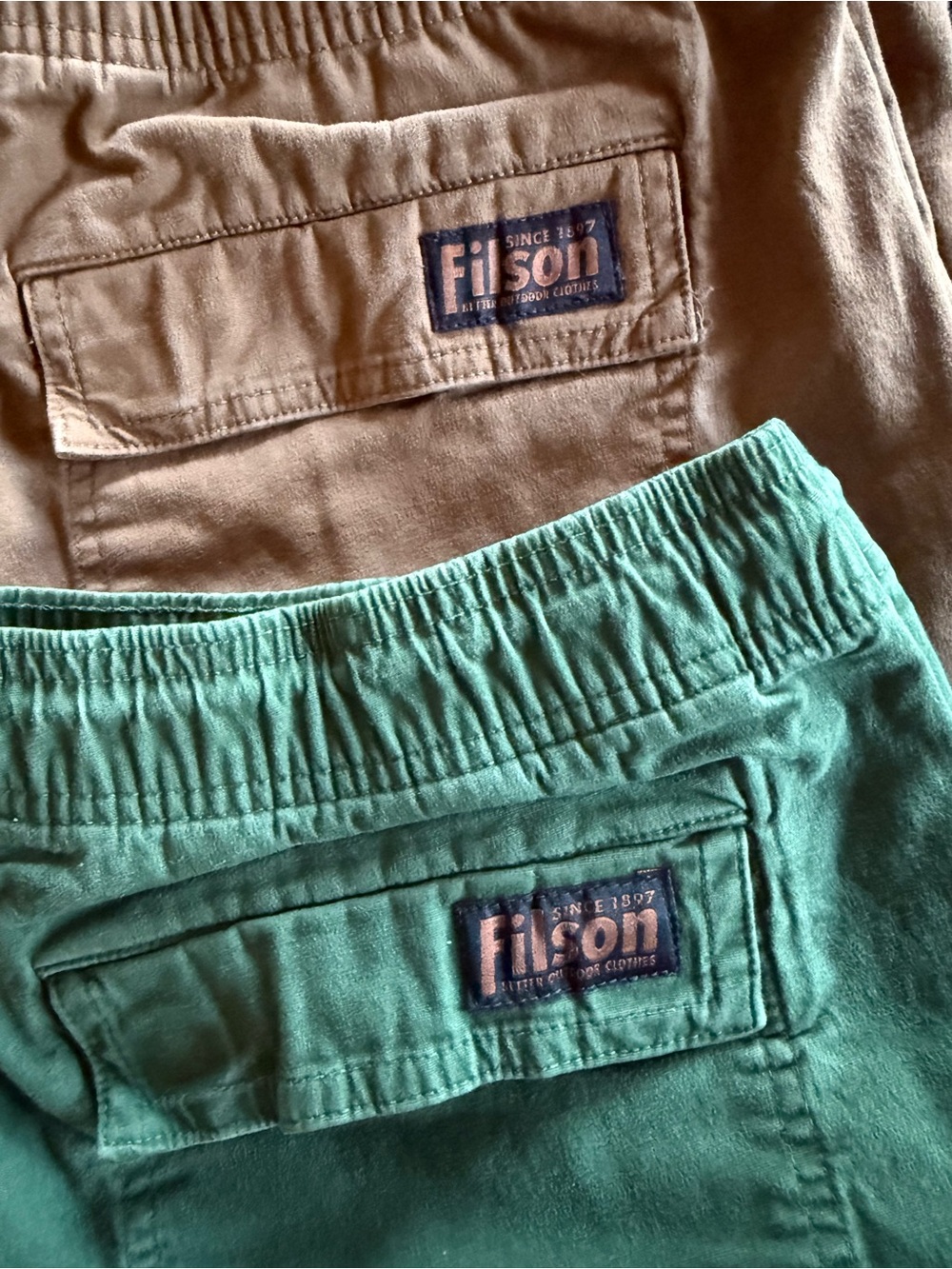 2 Filson Men’s Cotton Drawstring Shorts